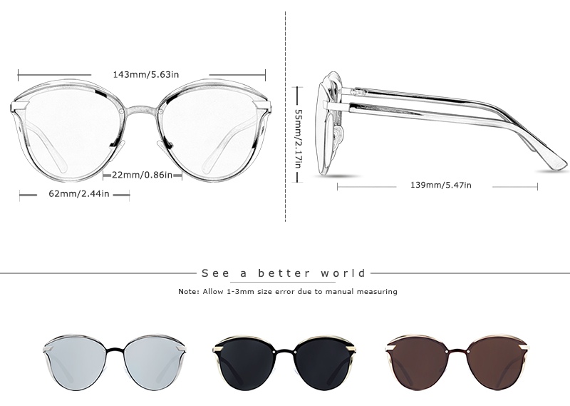 sunglasses Mercedes Benz size