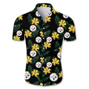 steelers hawaiian shirt, pittsburgh steelers hawaiian shirt, hawaiian steelers shirt, steelers aloha shirt, steelers tropical shirt, hawaiian pittsburgh steelers, steelers hawaiian