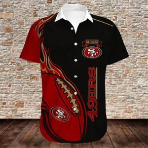 49ers hawaiian shirt, san francisco 49ers hawaiian shirt, 49ers aloha shirt, 49ers hawaiian, hawaiian 49ers shirt, niners hawaiian shirt