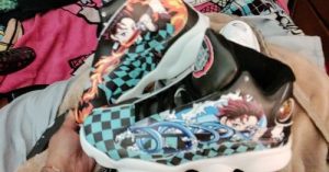 Tanjiro Shoes Water & Sun Custom Demon Slayer Shoes V12 photo review