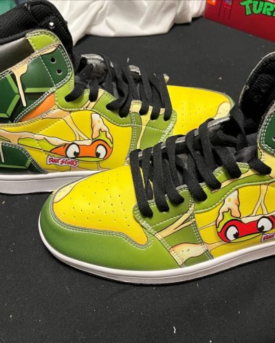 Teenage Mutant Ninja Turtles Air Jordan 1 TMNT Shoes V01 photo review